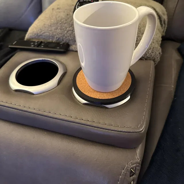 2 PACK - RV Cup Holder Insert for Wine Glasses & Mugs — Adjustable, Spring-Loaded by CupCap