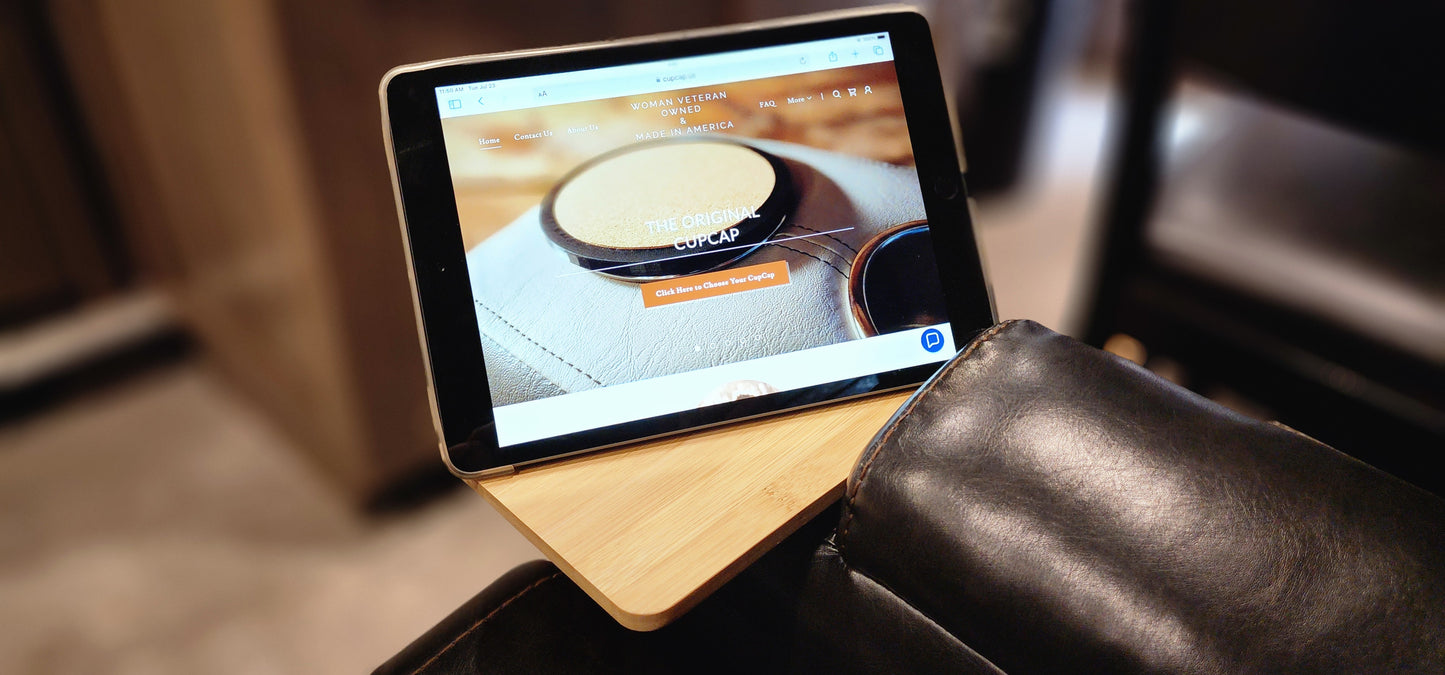 CupCap Bamboo Table Top for Cupholder